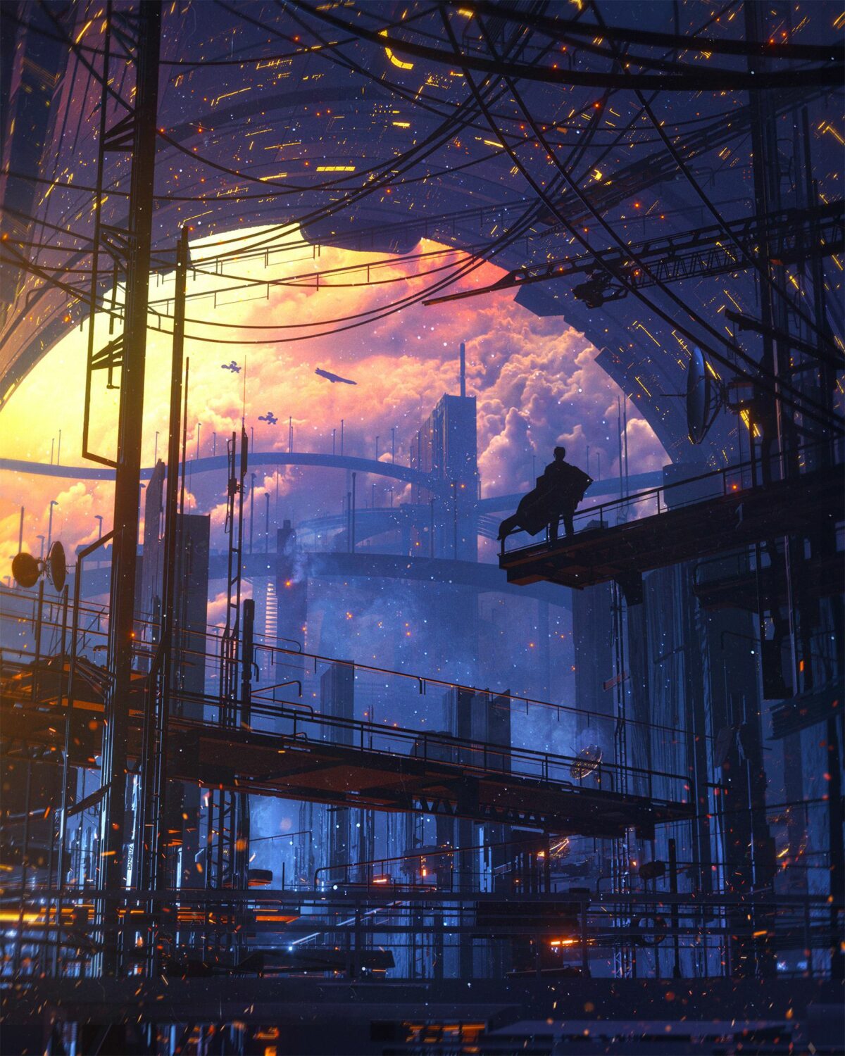 Extraordinary Illustrations Of Cyberpunk Cities By Dangiuz 8