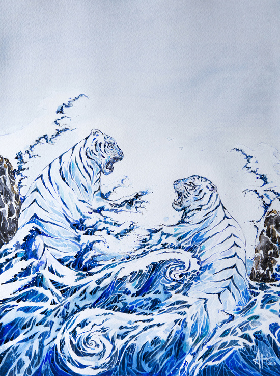Fascinating Watercolor And Chinese Inks Paintings By Marc Allante 17