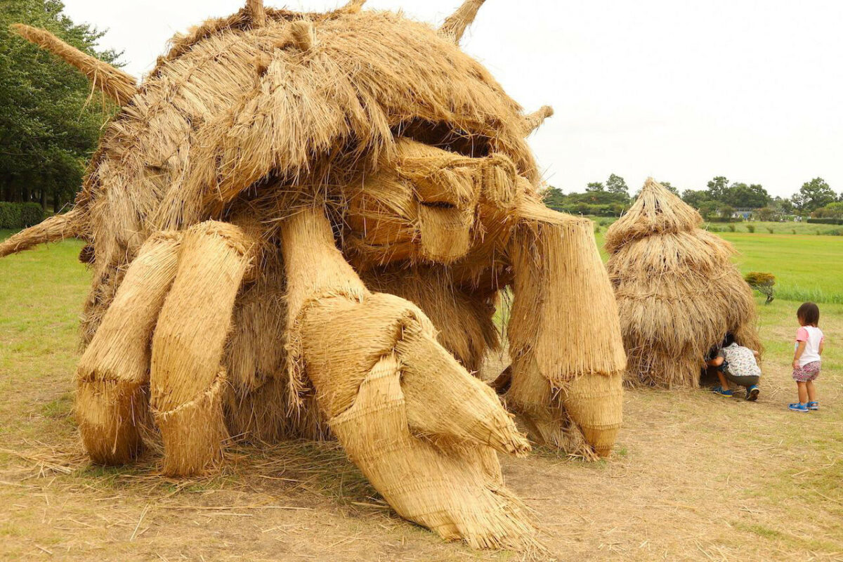 Giant Animal Sculptures Made From Massive Bundles Of Straws For The Wara Art Festival 5