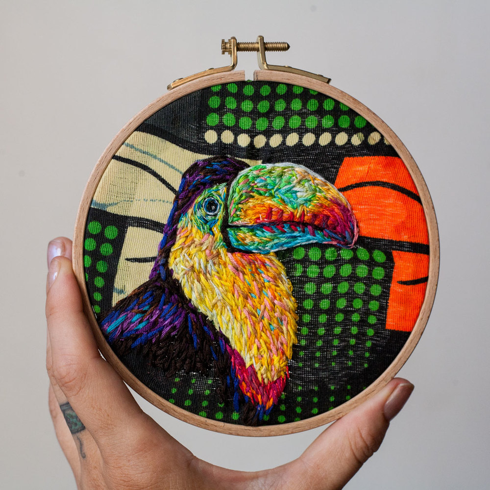 Marvelous Embroideries Made In Unusual Places By Danielle Clough 17
