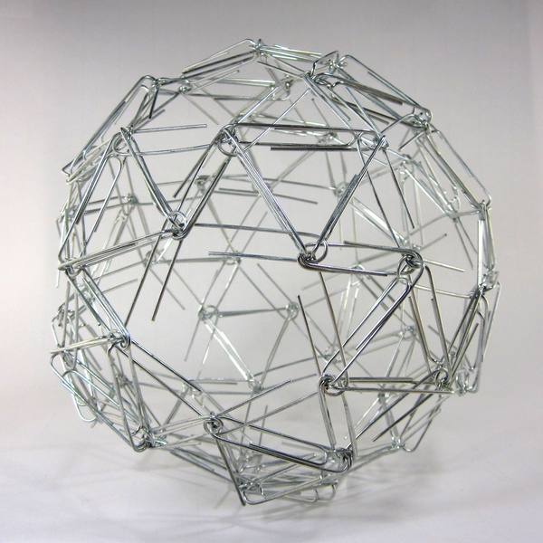 Mathematical Precision The Symmetrically Arranged Sculptures Of Zachary Abel Paperclip Snub Dodecahedron
