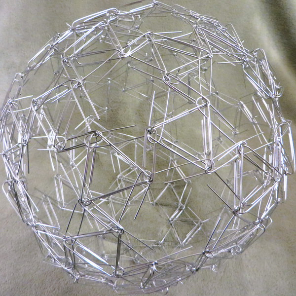 Mathematical Precision The Symmetrically Arranged Sculptures Of Zachary Abel Paperclip Snub Truncated Icosahedron