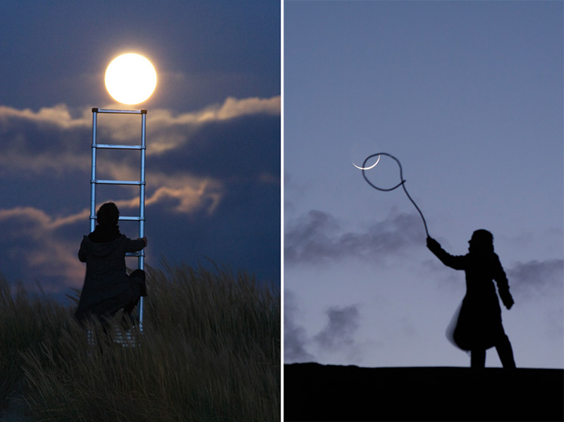 Playing With The Moon Beautiful Photography Series By Laurent Laveder 14