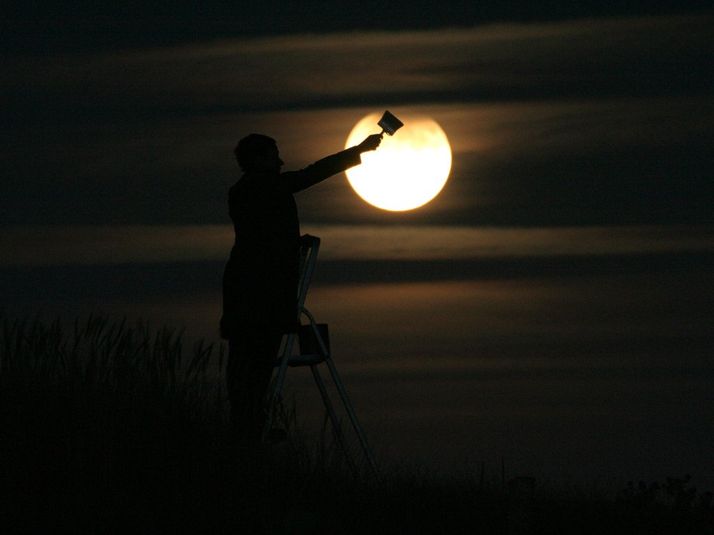 Playing With The Moon Beautiful Photography Series By Laurent Laveder 21