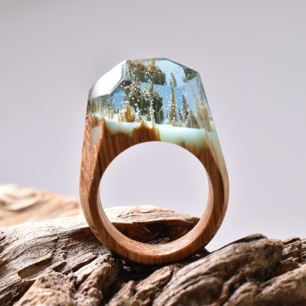 Small Ethereal Worlds Encapsulated In Wood And Resin Rings By Secret Wood 18