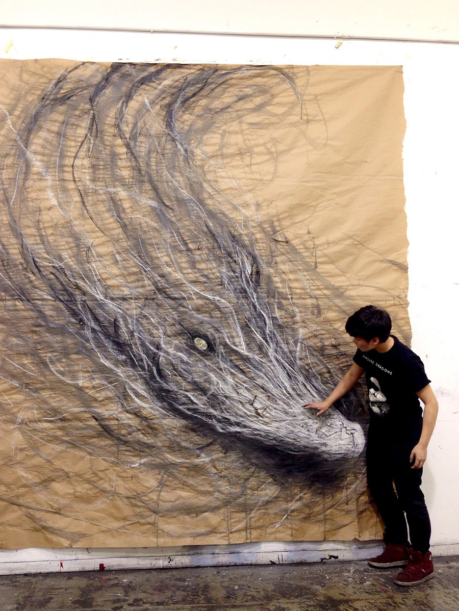 Striking 3d Animal Murals In Large Scale By Fiona Tang 7