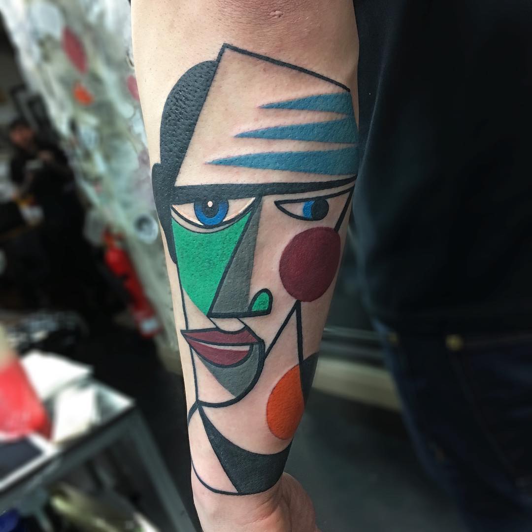 The Colorful Tattoos Inspired By The Cubist Movement Of Mike Boyd 1