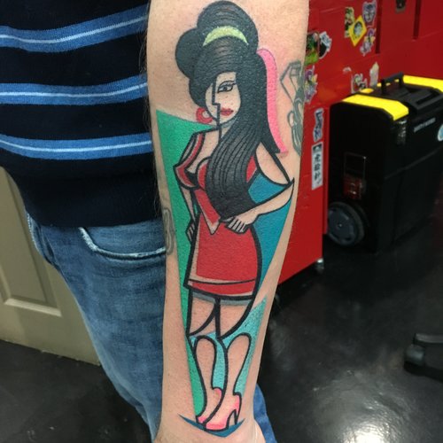 The Colorful Tattoos Inspired By The Cubist Movement Of Mike Boyd 11