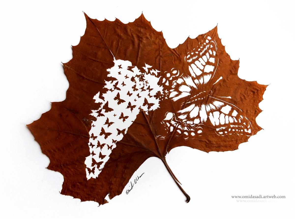 The Extraordinary Leaf Art Of Omid Asadi 3