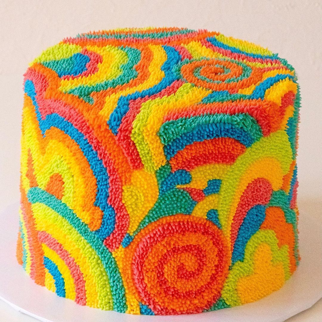 The Incredible Rug And Carpet Like Buttercream Cake Decoration Of Alana Jones Mann 10