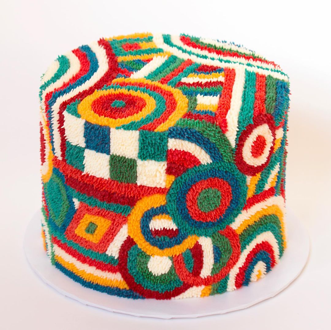The Incredible Rug And Carpet Like Buttercream Cake Decoration Of Alana Jones Mann 9