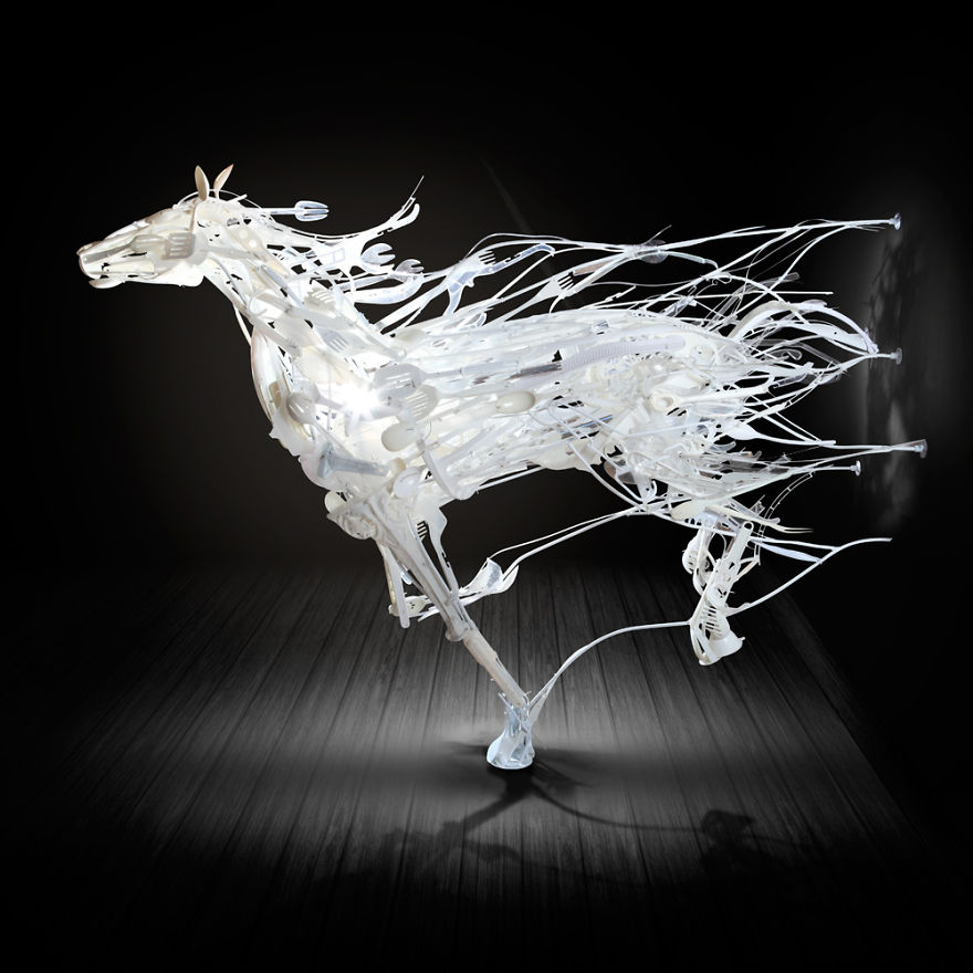 Used Plastic Recycled Into Amazing Sculptures By Sayaka Ganz 2