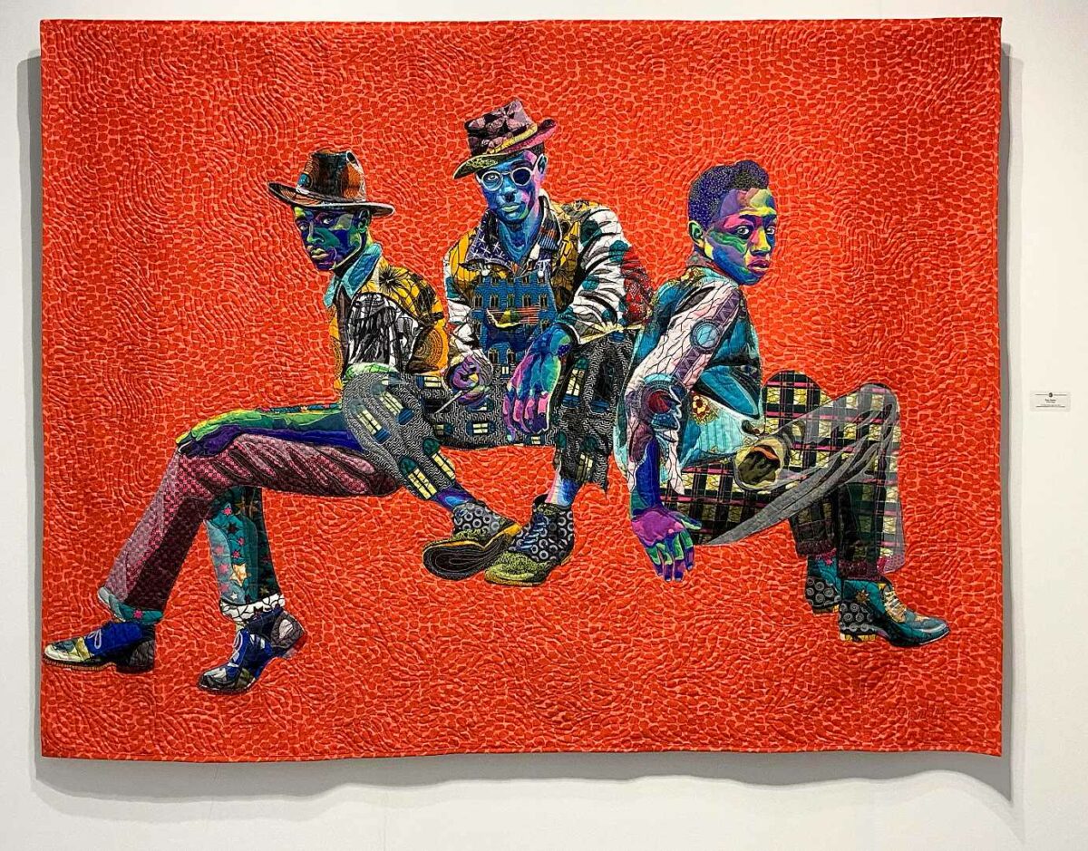 Vibrant Portraits Painted With Patterned Fabrics By Bisa Butler 10