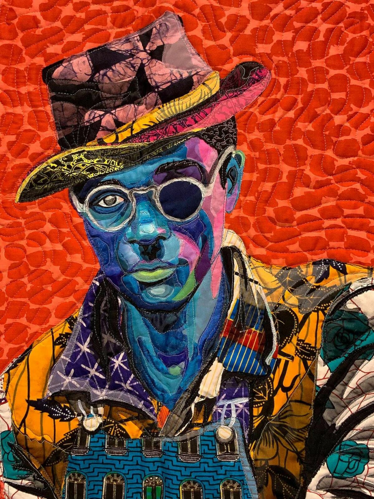 Vibrant Portraits Painted With Patterned Fabrics By Bisa Butler 11