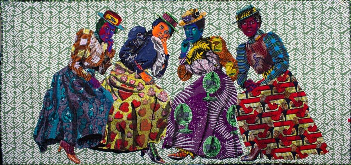 Vibrant Portraits Painted With Patterned Fabrics By Bisa Butler 17