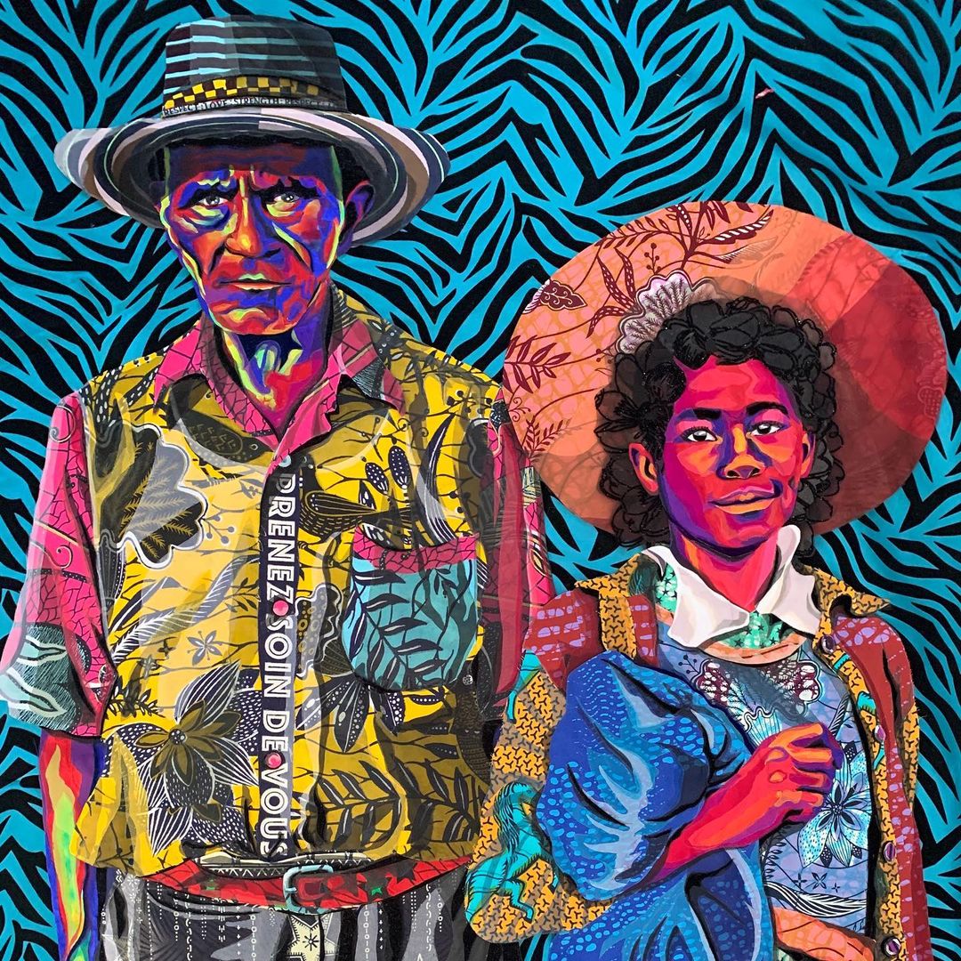 Vibrant Portraits Painted With Patterned Fabrics By Bisa Butler 18