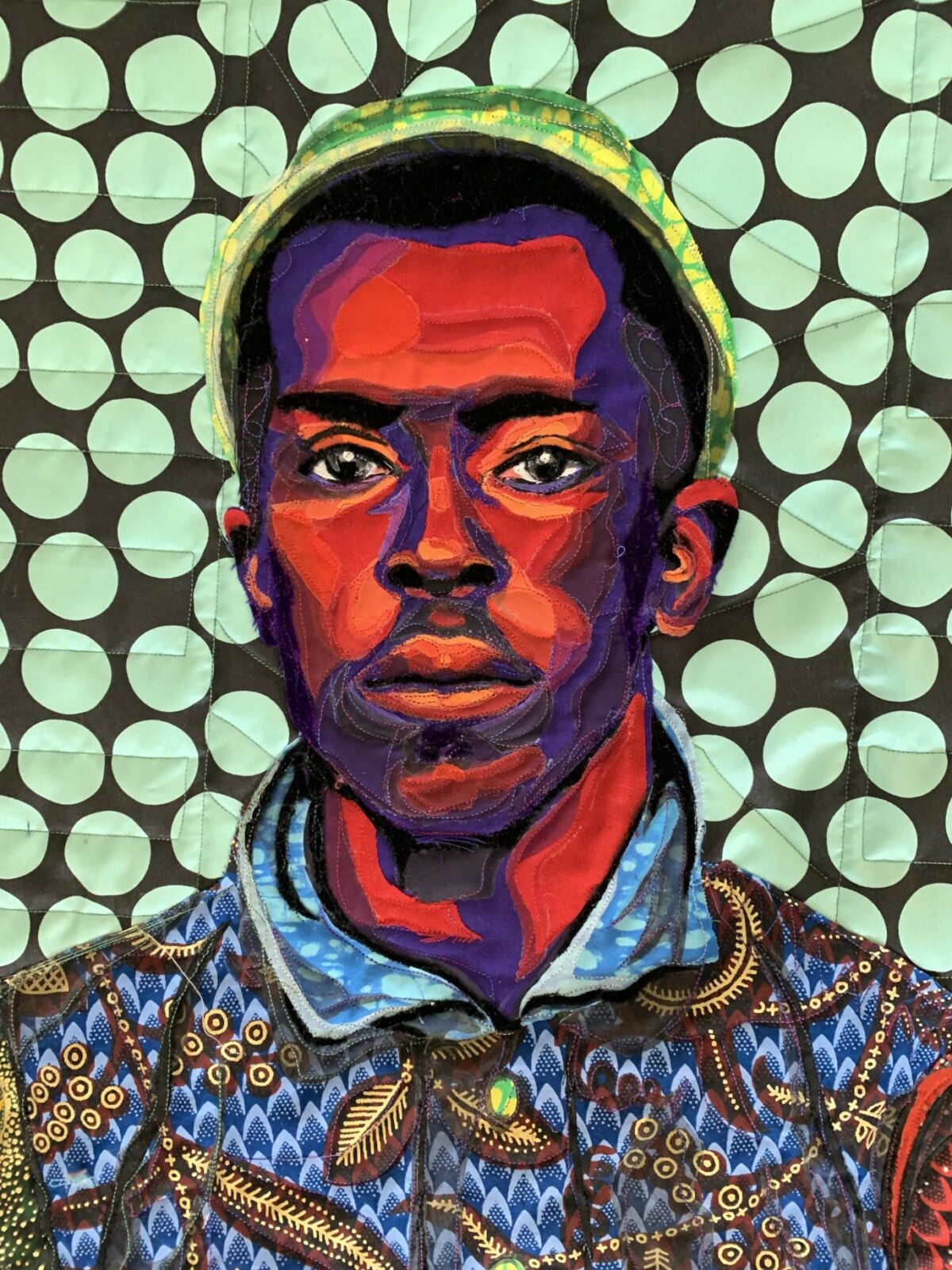 Vibrant Portraits Painted With Patterned Fabrics By Bisa Butler 19