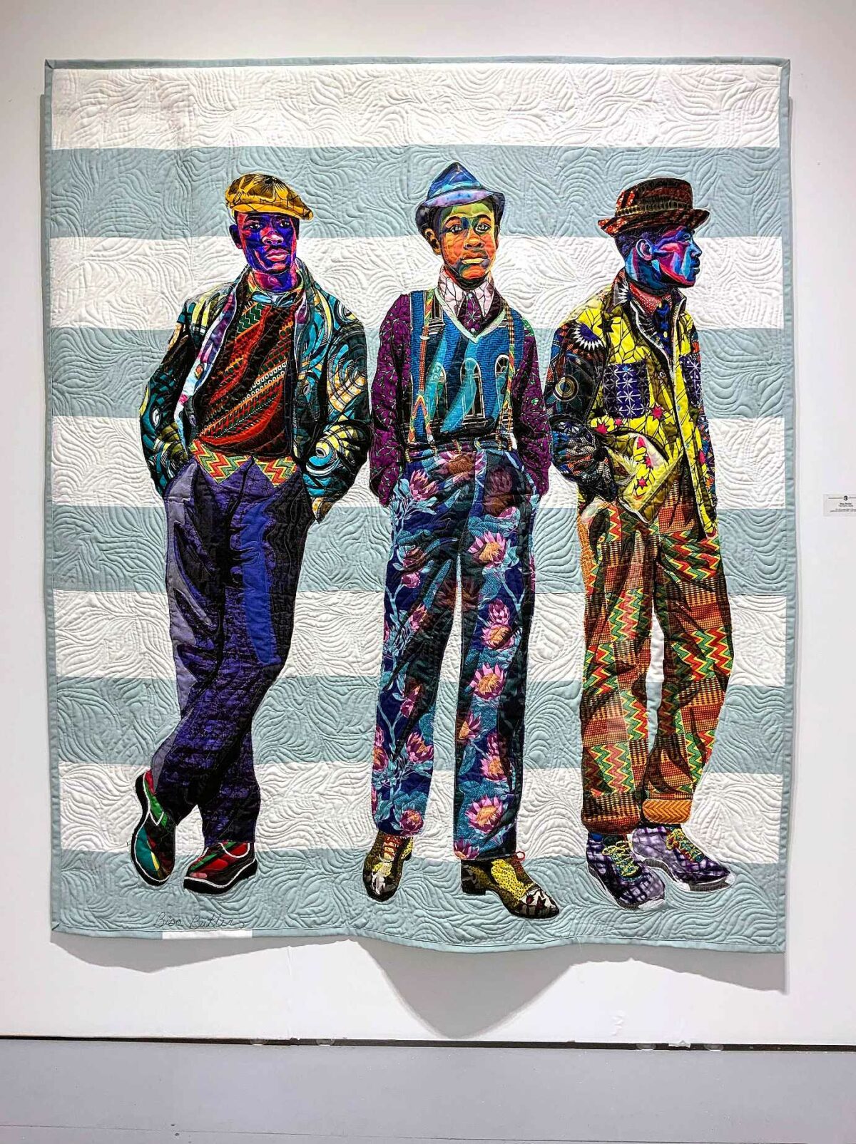 Vibrant Portraits Painted With Patterned Fabrics By Bisa Butler 7