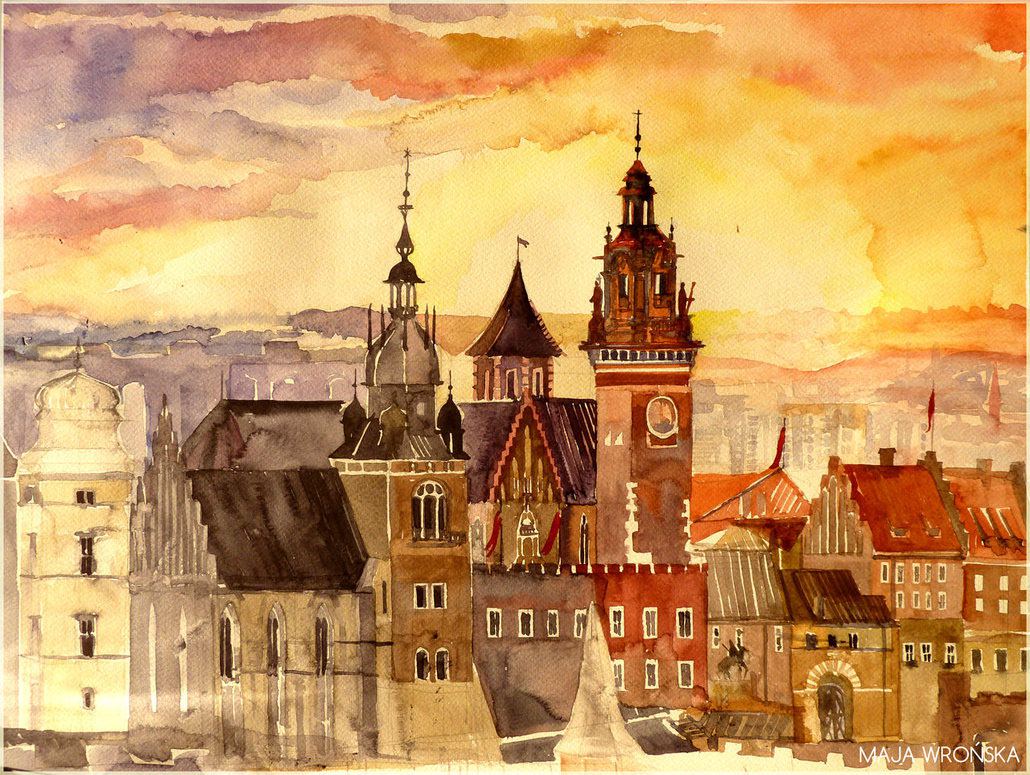 Architectural Watercolors The Extraordinary Watercolors Of Maja Wronska 1