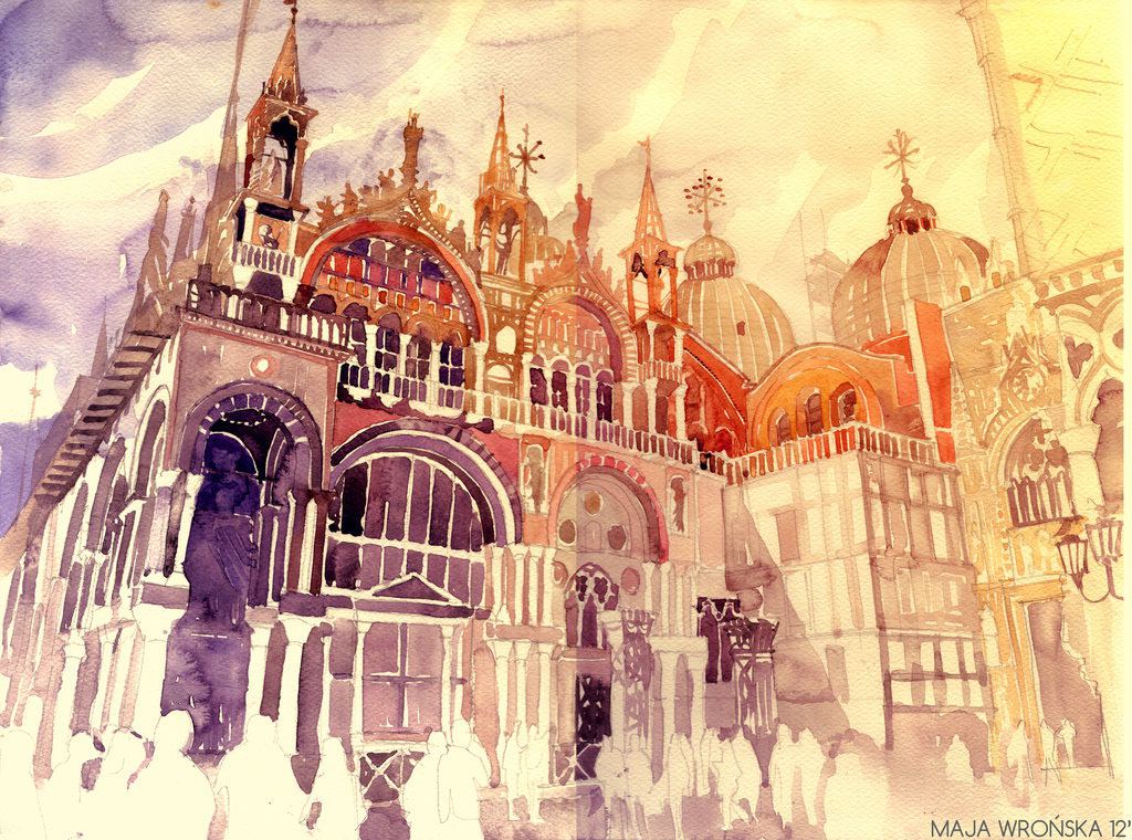 Architectural Watercolors The Extraordinary Watercolors Of Maja Wronska 12
