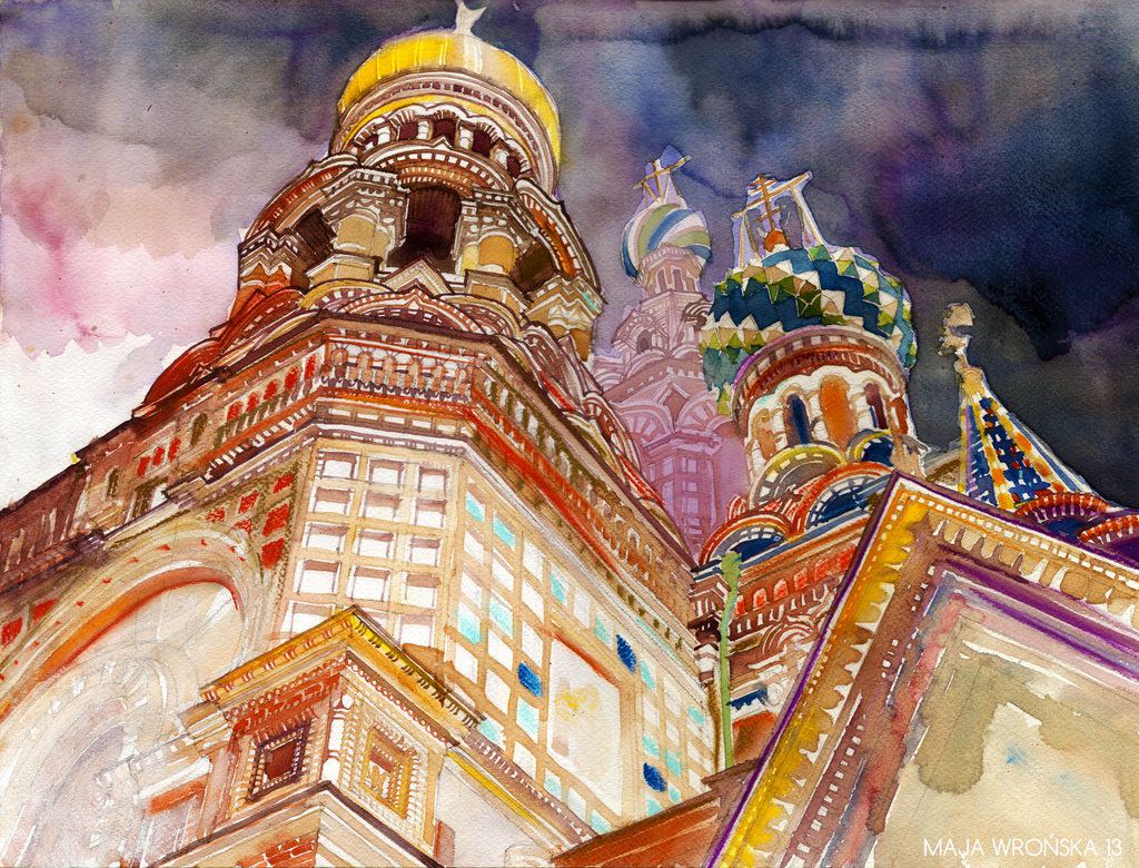 Architectural Watercolors The Extraordinary Watercolors Of Maja Wronska 6