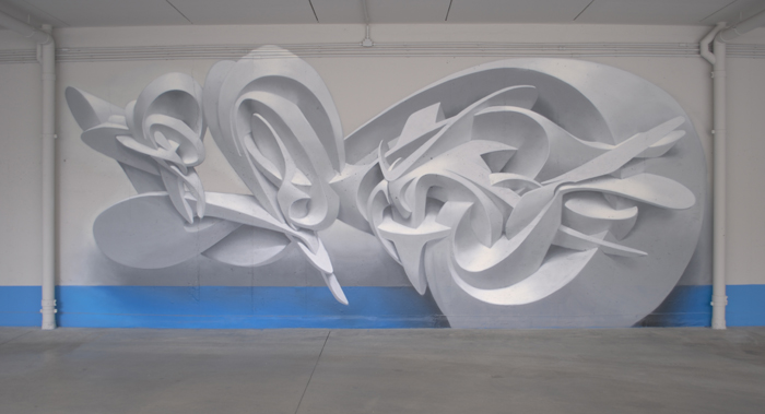 Dizzying 3d Abstract Murals By Peeta 28