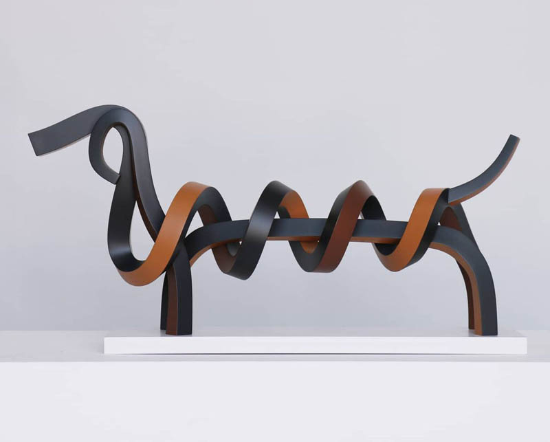 Drawing In The Air Marvelous Animal Sculptures Made From Coiled Metals Strips By Lee Sangsoo 7