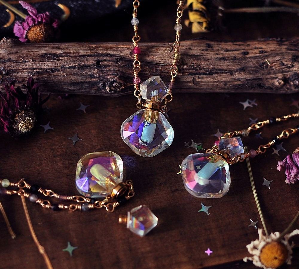 Gorgeous Witchs Potion Bottle Necklaces By Elithien 2