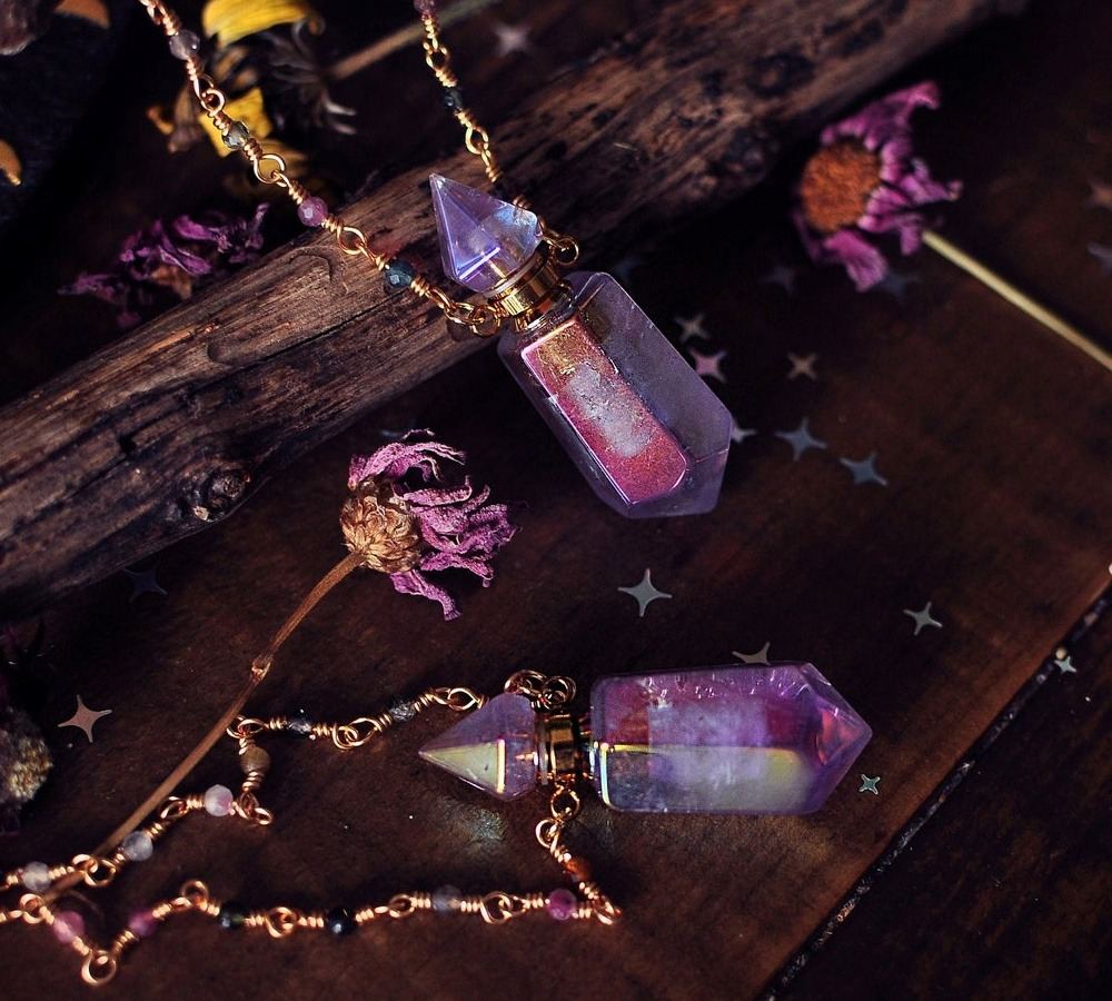 Gorgeous Witchs Potion Bottle Necklaces By Elithien 5