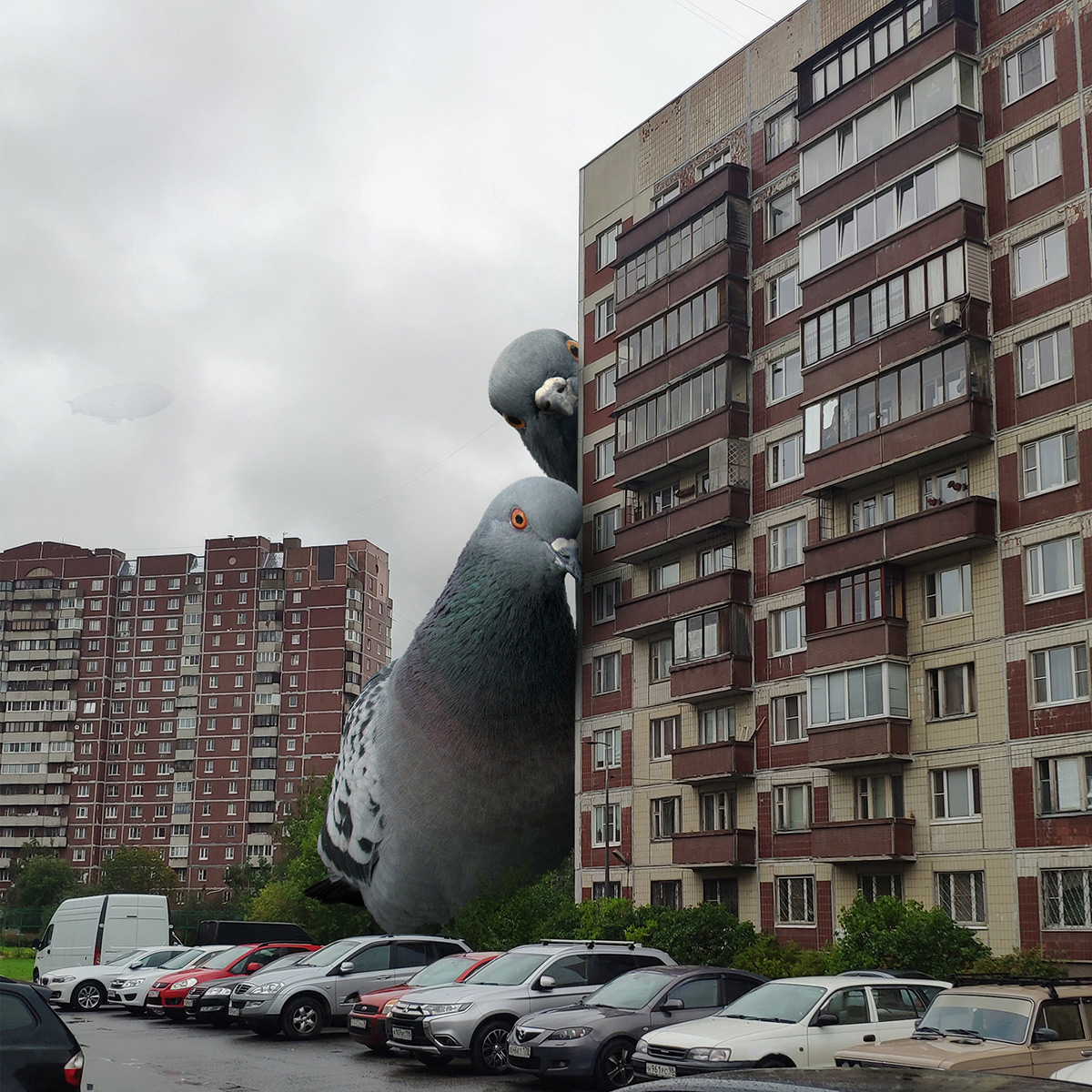 Incredible Compositions Of Giant Animals In Russian Urban Spaces By Vadim Solovyov 12