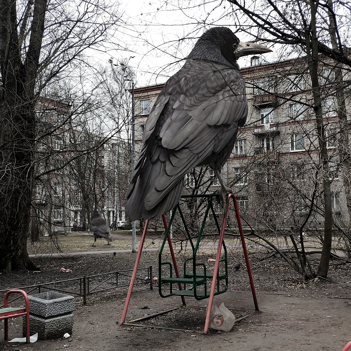 Incredible Compositions Of Giant Animals In Russian Urban Spaces By Vadim Solovyov 14