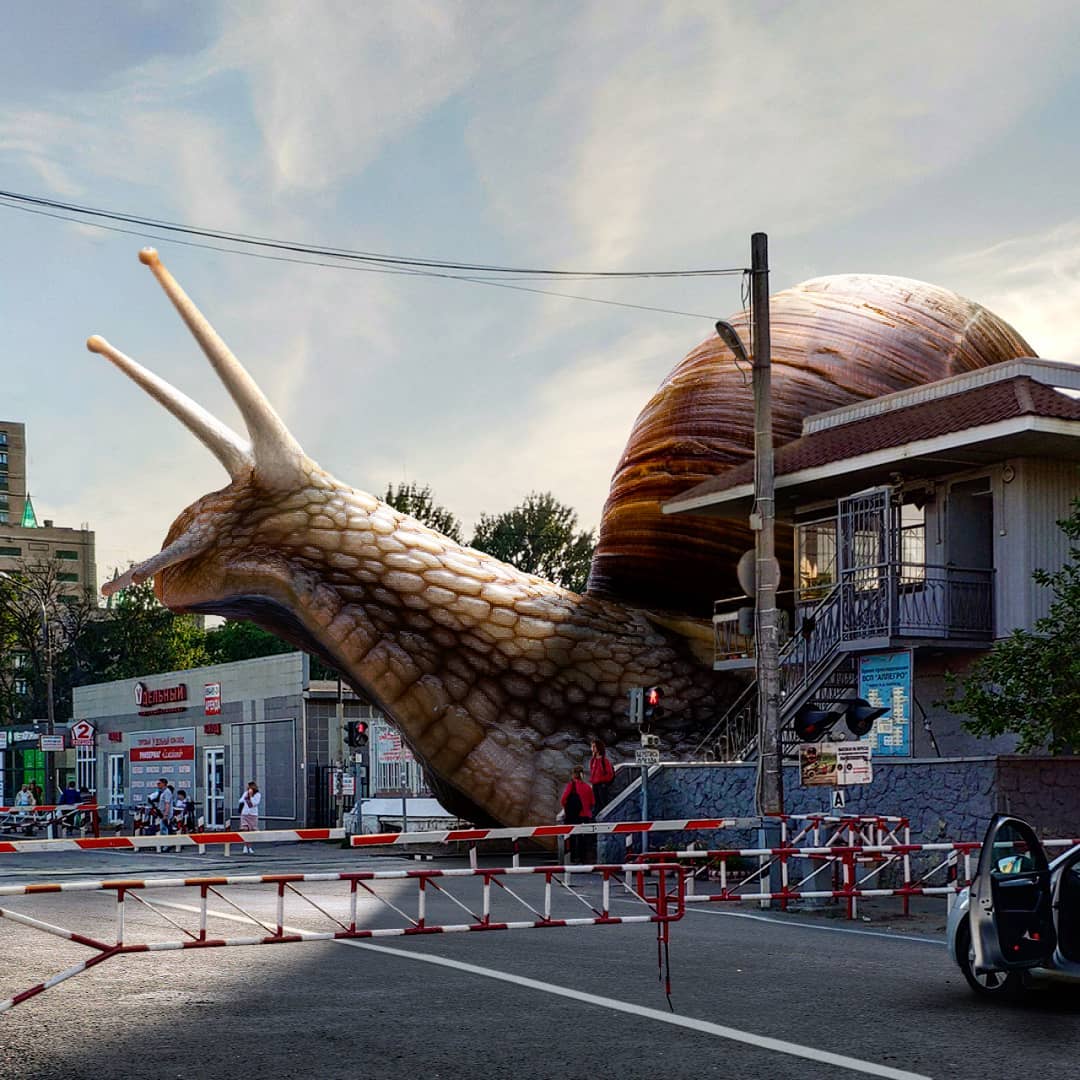 Incredible Compositions Of Giant Animals In Russian Urban Spaces By Vadim Solovyov 2