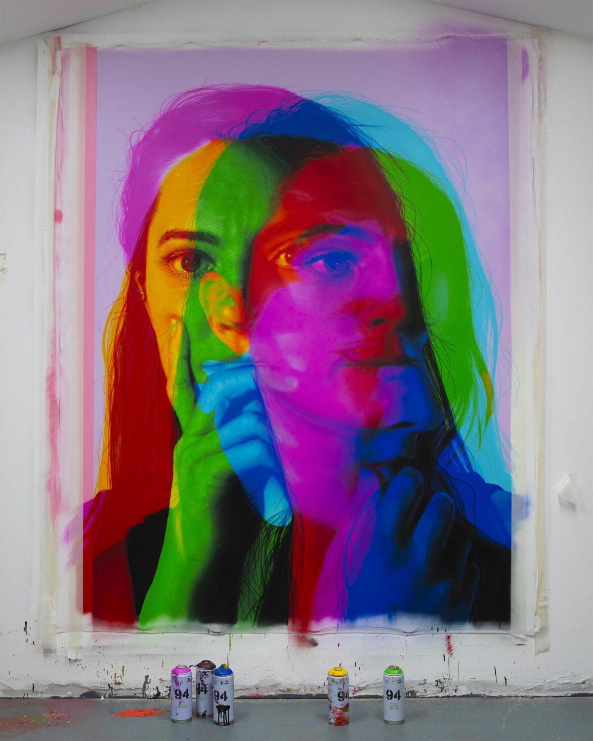 Incredible Large Scale Figurative Murals With Rgb Aesthetic By Aches 14