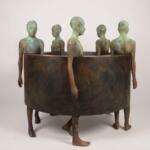Thoughtful surrealist bronze sculptures by Jesús Curiá