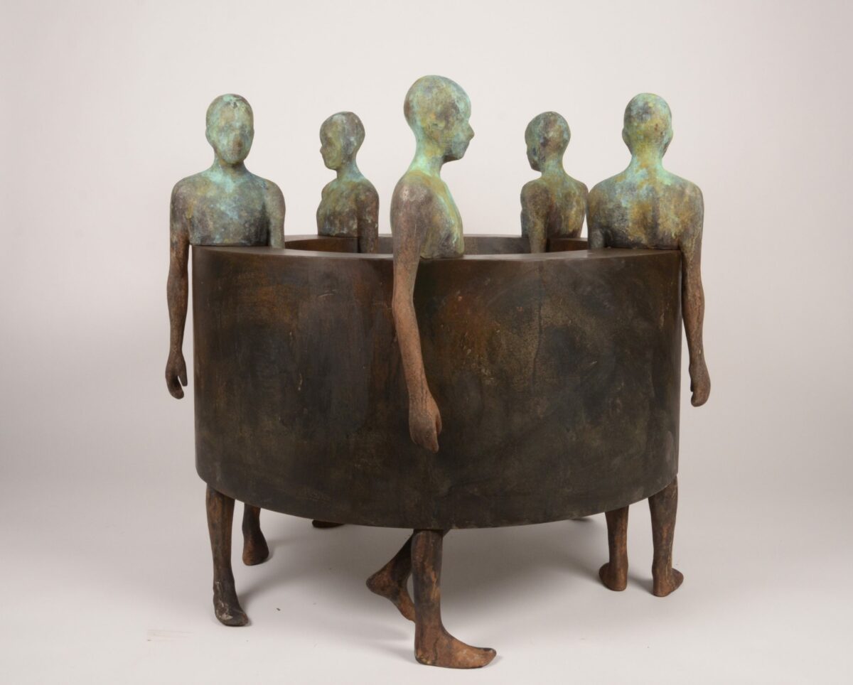Thoughtful Surrealist Bronze Sculptures By Jesus Curia 10