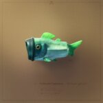 Trash Fish: clever 3D illustration series by Joren van Suijlekom