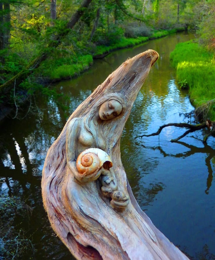 Elements Of Nature Transformed Into Stunning Mystical Sculptures By Debra Bernier 6