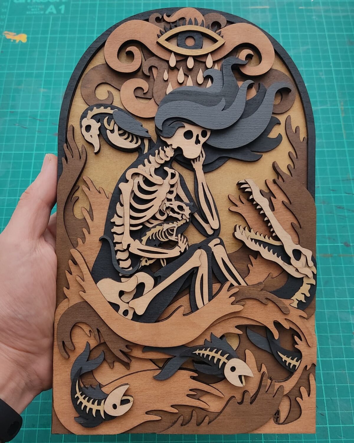 Gorgeous Multi Layered Laser Cut Wood Illustrations By Martin Tomsky 8