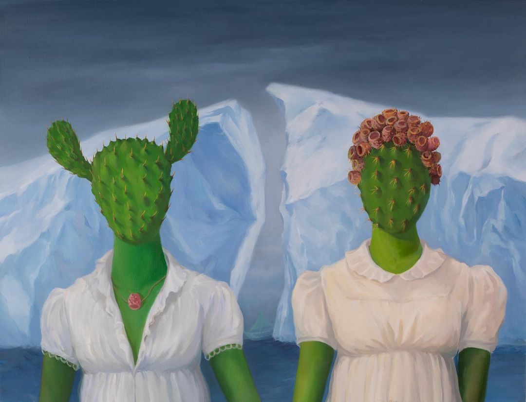 Natural Social Distancing Thoughtful Surrealistic Paintings By Jingyi Wang 2