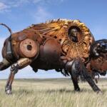 Scrap metal turned into extraordinary sculptures by John Lopez
