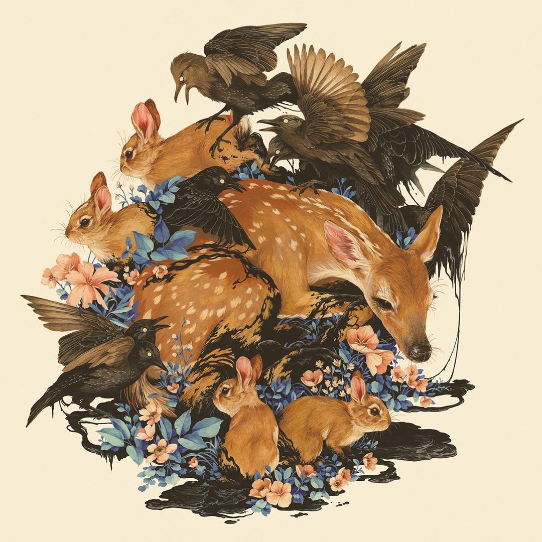 Sublime Flora And Fauna Illustrative Paintings By Teagan White 4