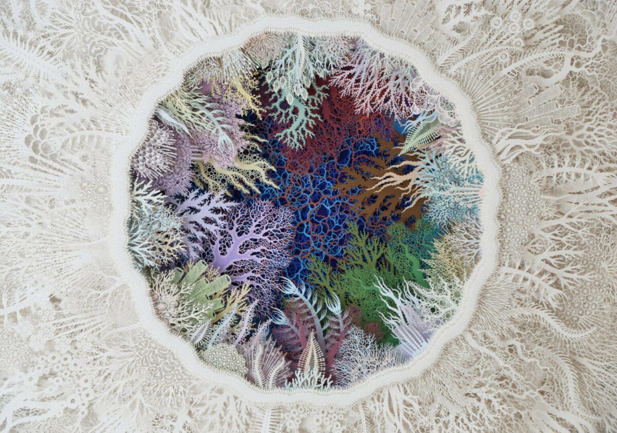 The Beautifully Intricate Paper Cut Sculptures Inspired By Corals And Microorganisms Of Rogan Brown 2