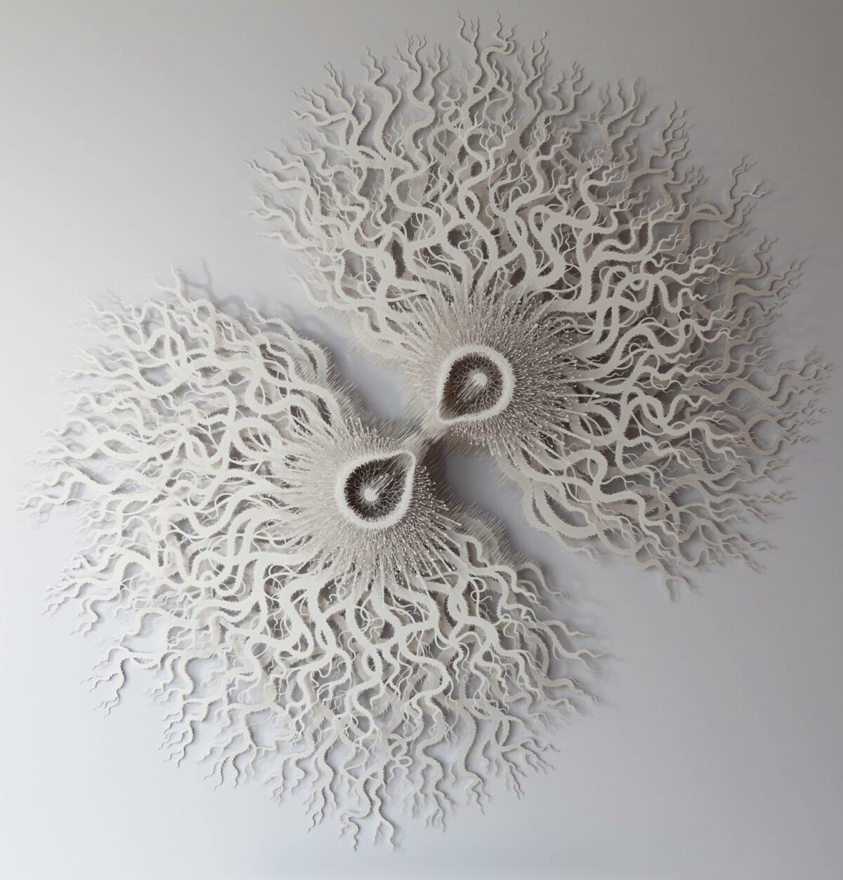 The Beautifully Intricate Paper Cut Sculptures Inspired By Corals And Microorganisms Of Rogan Brown 20