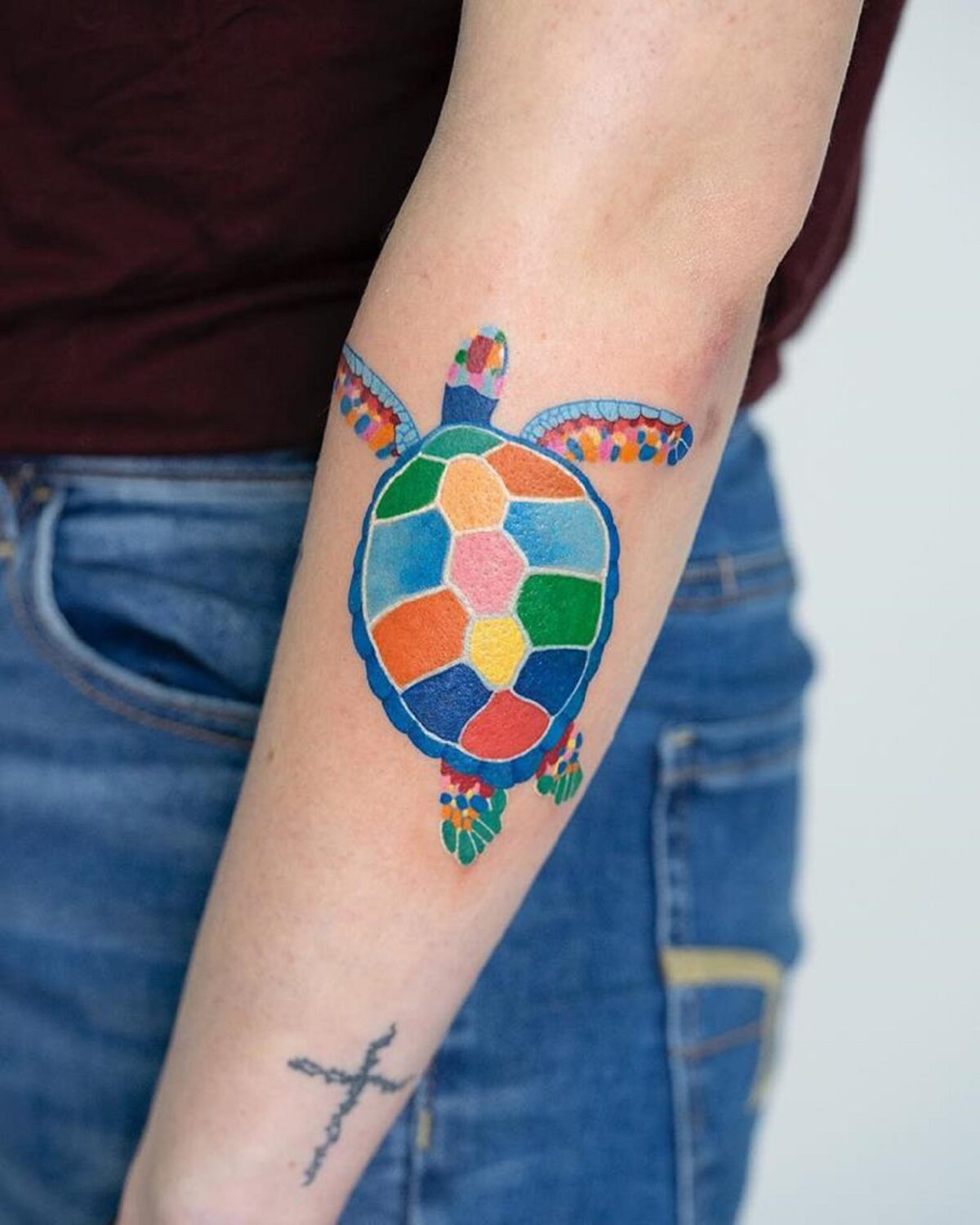 Vibrant And Multicolored Fauna And Flora Tattoos By Zihee 11