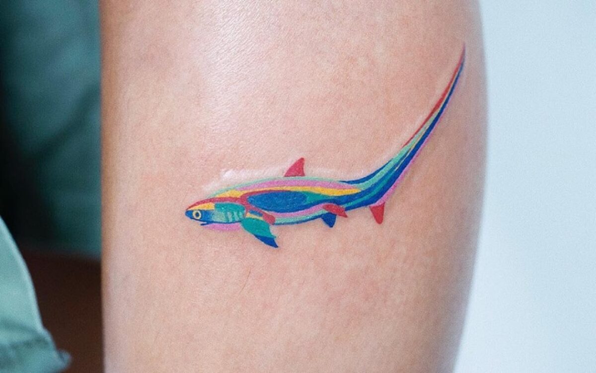 Vibrant And Multicolored Fauna And Flora Tattoos By Zihee 13