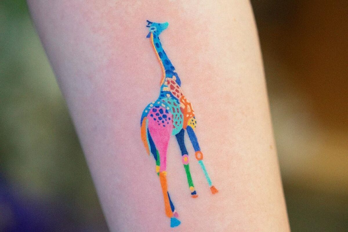 Vibrant And Multicolored Fauna And Flora Tattoos By Zihee 18