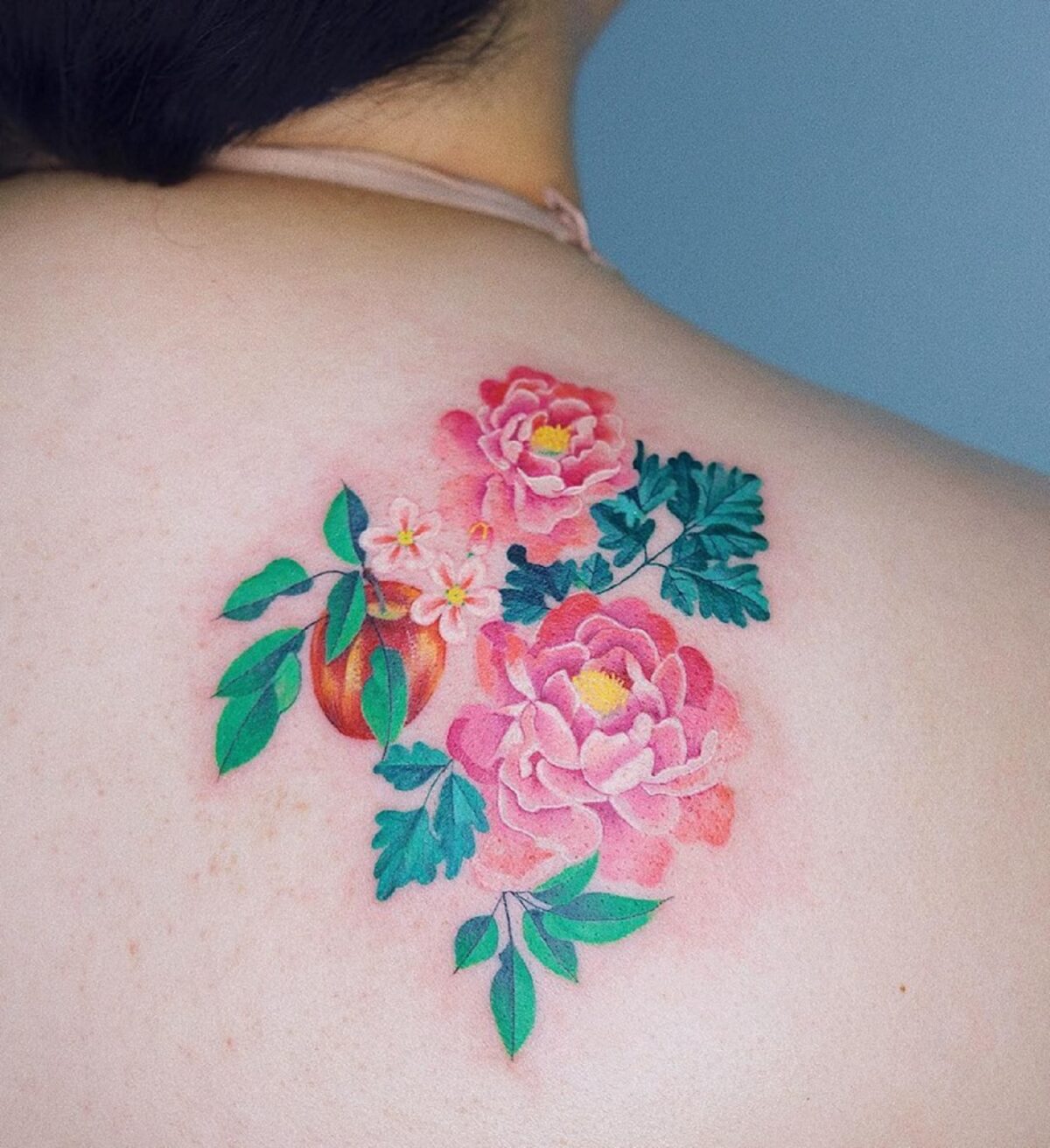 Vibrant And Multicolored Fauna And Flora Tattoos By Zihee 9