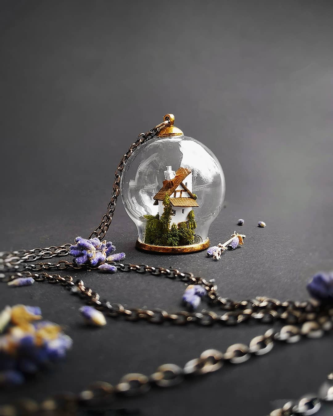 Fantastical Miniatures Encased In Glass Domes By Michael Davydow 5