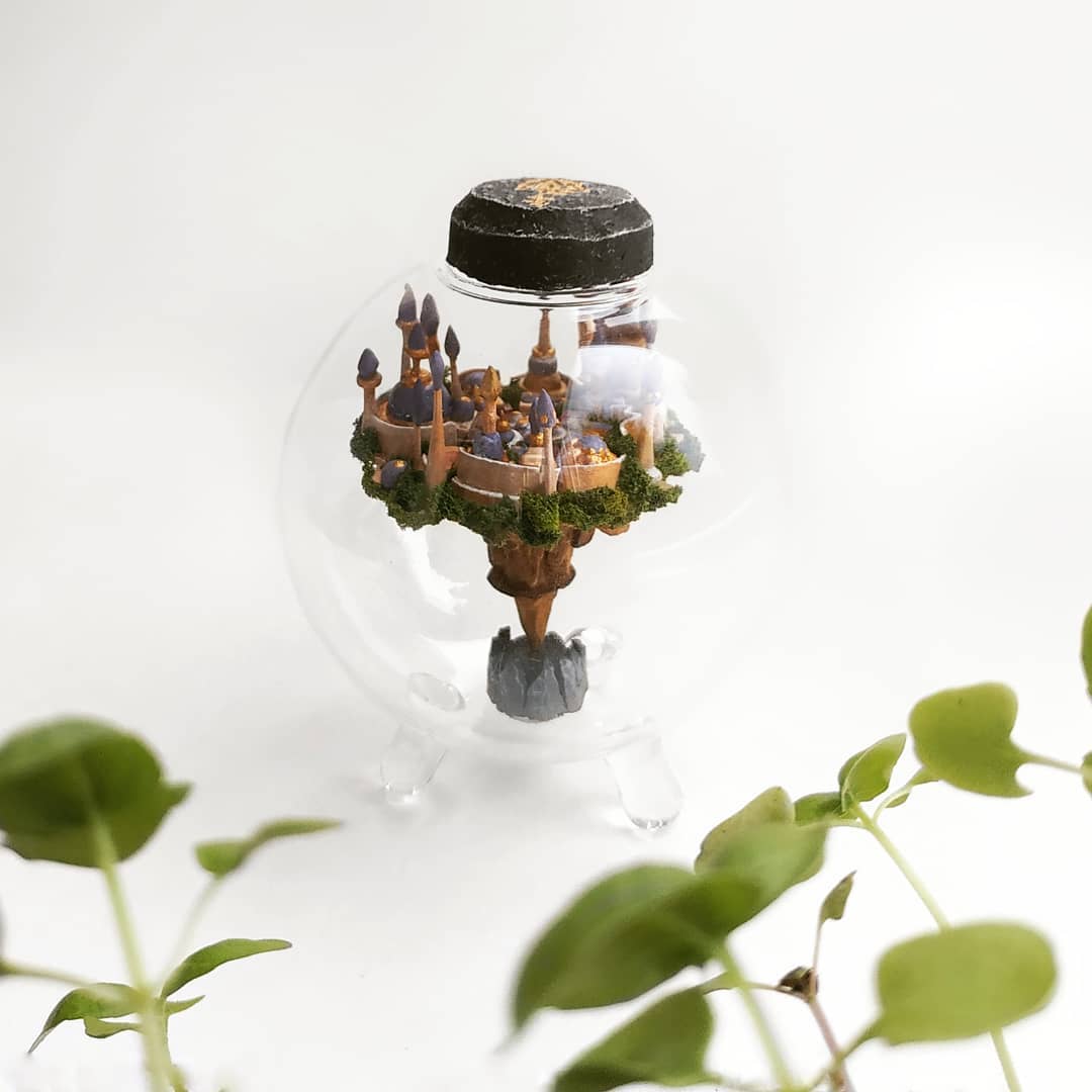 Fantastical Miniatures Encased In Glass Domes By Michael Davydow 8