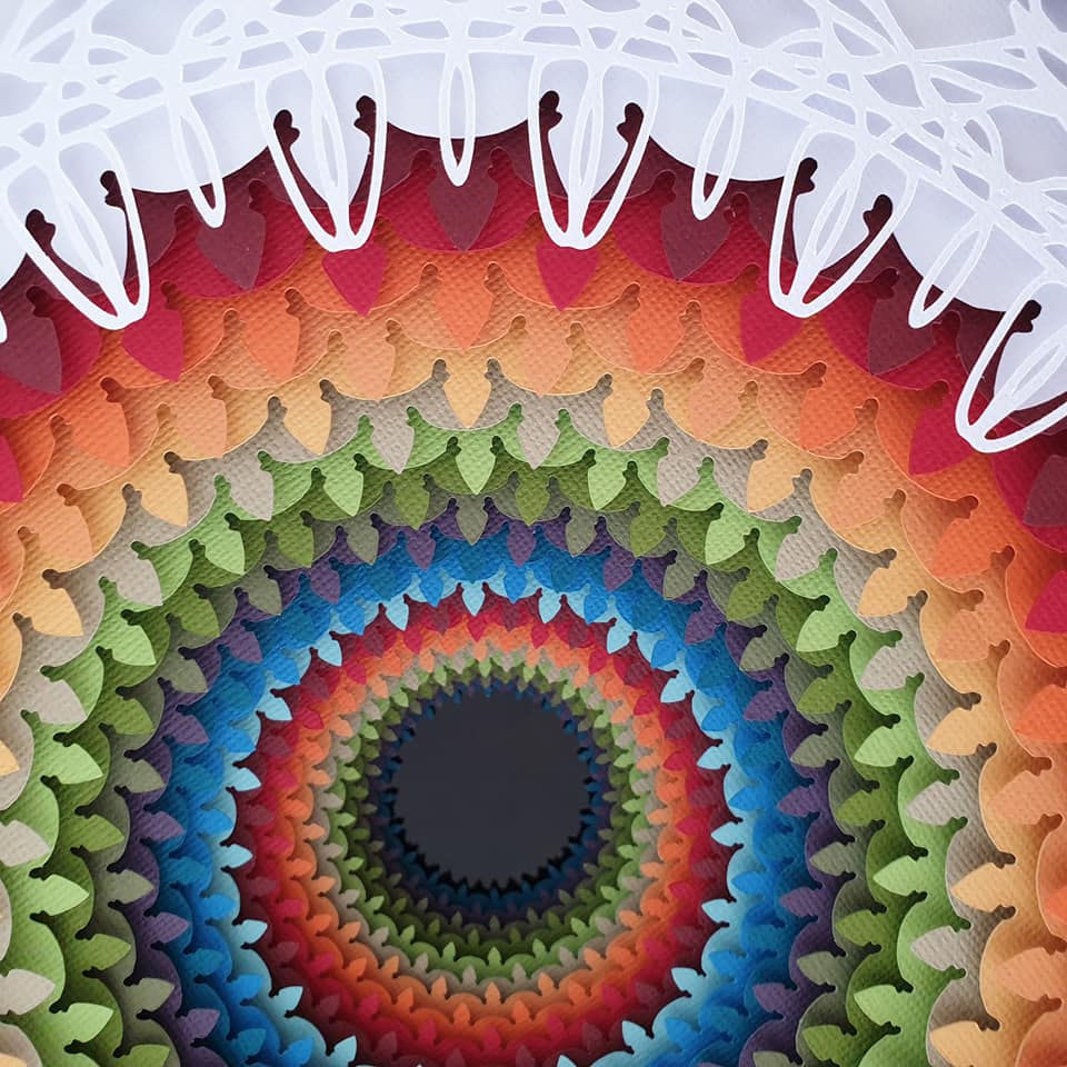 Mesmerizing Paper Sculptures Of Colorful Portals By Daniel A Du Preez 5